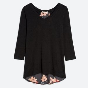 Alante Woven Back Knit Top